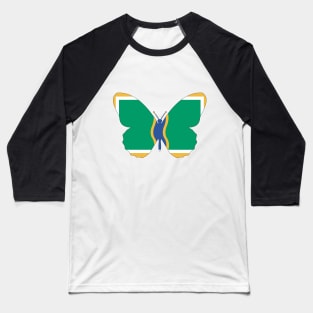 Andorra la Vella Butterfly Baseball T-Shirt